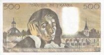 Billet Francia 500 francs Blaise Pascal 1977