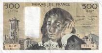 Billet Francia 500 francs Blaise Pascal 1987