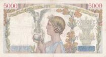 Billet Francia 5000 francs 1938