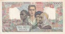Billet Francia 5000 francs 1945