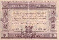 Billet Frankreich 1 franc 1915