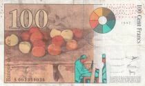 Billet Frankreich 100 francs Paul C&eacute;zanne 1997