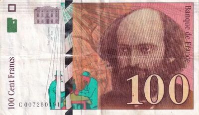 Billet Frankreich 100 francs Paul C�zanne 1997