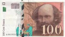 Billet Frankreich 100 francs Paul C&eacute;zanne 1998