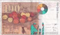 Billet Frankreich 100 francs Paul C&eacute;zanne 1998