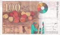 Billet Frankreich 100 francs Paul C&eacute;zanne 1998