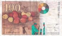 Billet Frankreich 100 francs Paul C&eacute;zanne 1998