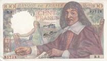 Billet Frankreich 100 francs Ren&eacute; Descartes 1942