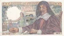 Billet Frankreich 100 francs Ren&eacute; Descartes 1942