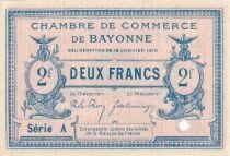 Billet Frankreich 2 francs 1915