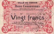 Billet Frankreich 20 francs 1915