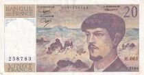 Billet Frankreich 20 francs 1980