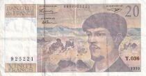 Billet Frankreich 20 francs 1992