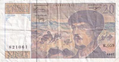 Billet Frankreich 20 francs 1997