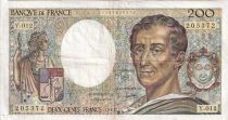 Billet Frankreich 200 francs Charles Montesquieu, &eacute;crivain et philosophe fran&ccedil;ais 1983