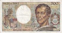 Billet Frankreich 200 francs Charles Montesquieu, &eacute;crivain et philosophe fran&ccedil;ais 1983