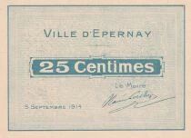 Billet Frankreich 25 centimes 1914