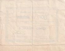 Billet Frankreich 5 francs 1915-1920