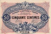Billet Frankreich 50 centimes 1915