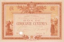 Billet Frankreich 50 centimes 1915