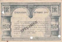 Billet Frankreich 50 centimes 1915