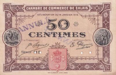 Billet Frankreich 50 centimes 1916