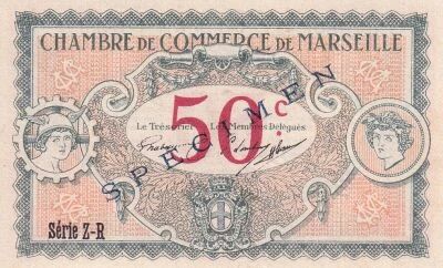Billet Frankreich 50 centimes 1917
