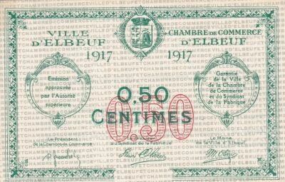 Billet Frankreich 50 centimes 1917