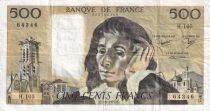Billet Frankreich 500 francs Blaise Pascal 1979