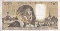 Billet Frankreich 500 francs Blaise Pascal 1979