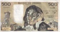 Billet Frankreich 500 francs Blaise Pascal 1979