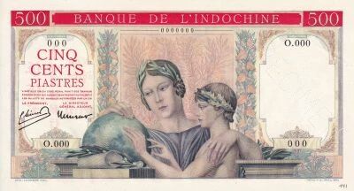 Billet French Indo-China 500 piastres 1951