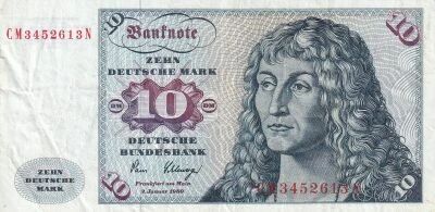 Billet Germania (Repubblica Federale) 10 deutsche mark 1980