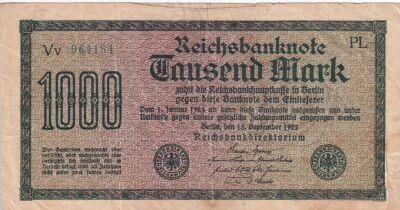 Billet Germania 1000 mark 1922