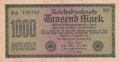 Billet Germania 1000 mark 1922