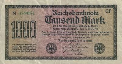 Billet Germany 1000 mark 1922