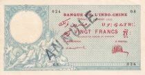 Billet Gibuti 20 francs 1921