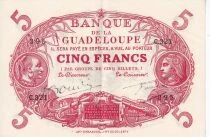 Billet Guadalupe 5 francs 1945