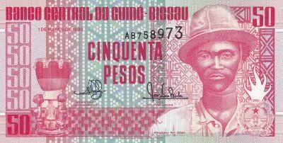 Billet Guinea-Bissau 50 pesos 1990