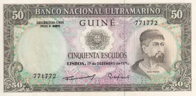 Billet Guinea Portoghese 50 escudos 1971