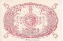 Billet Guyana Francese 5 francs 	1922-1947