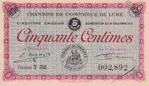 Billet Haute-Sa&ocirc;ne 50 centimes 1919