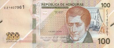 Billet Honduras 100 lempira Lempira  2022