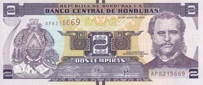 Billet Honduras 2 lempira 2019