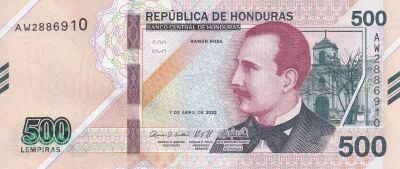 Billet Honduras 500 lempira 2022