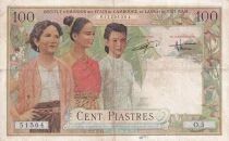 Billet Indo-Cina francese 100 piastres 1954