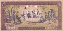 Billet Indochina Francesa 100 piastres 1942-1945