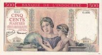 Billet Indochina Francesa 500 piastres 1951