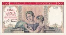 Billet Indochina Francesa 500 piastres 1951