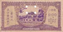 Billet Indochina Franz&ouml;sin 100 piastres 1942-1945
